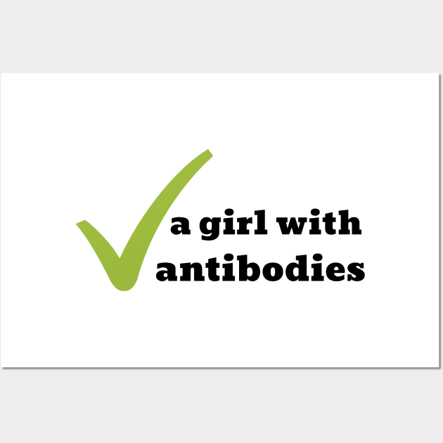 Antibodies girl Wall Art by WordsGames